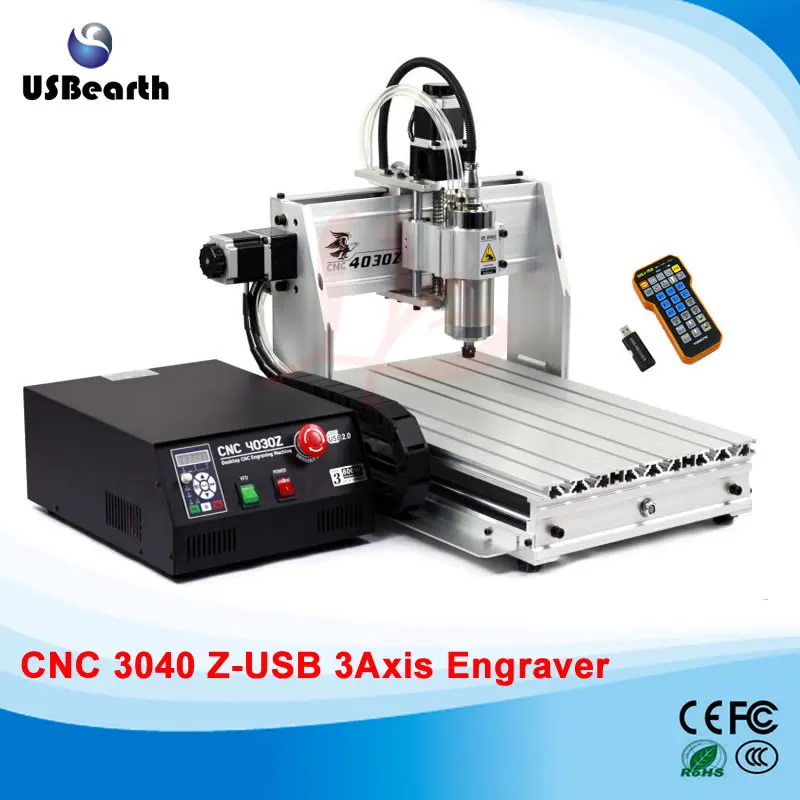 

Desktop cnc machine 3040Z-USB mach3 control PCB milling machine drilling router