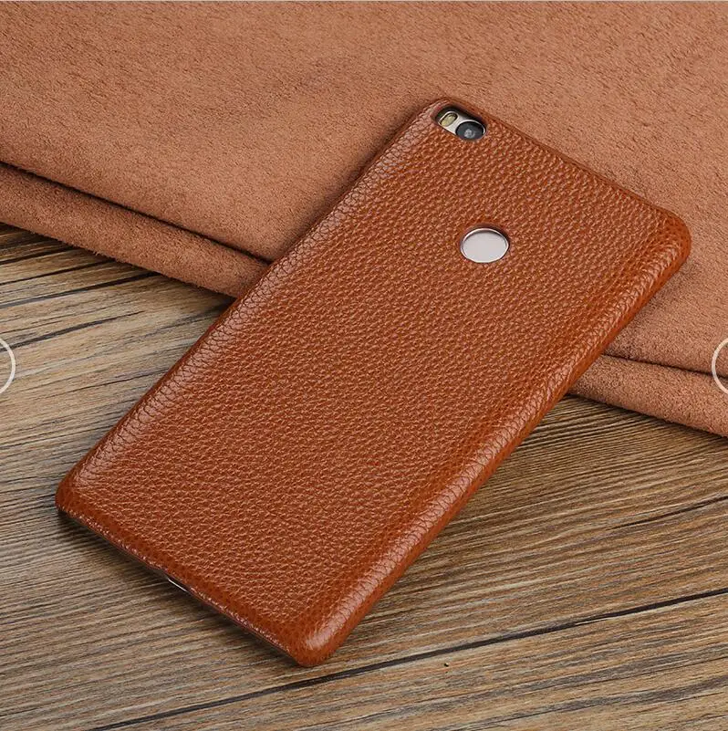 Wangcangli, чехол для мобильного телефона Xiaomi Mi 5X Plus, чехол для мобильного телефона, усовершенствованный, на заказ, с рисунком личи, половина пакета, кожаный чехол - Цвет: 03-Shallow coffee