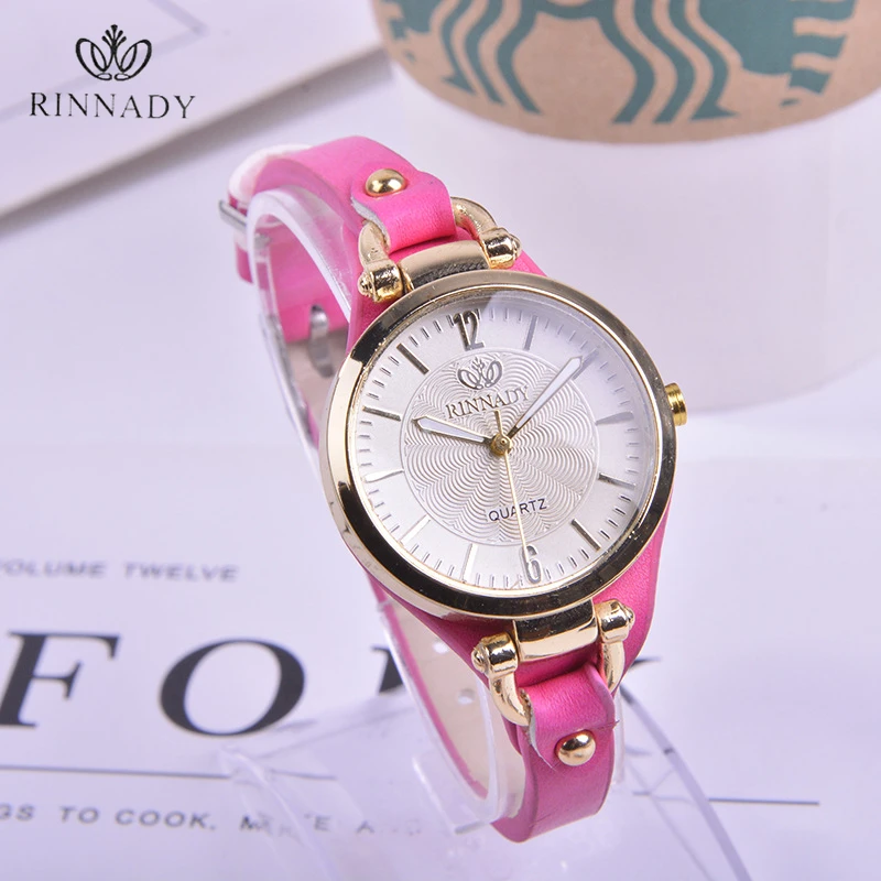 

Women mini Quartz-Watch Classic round Dial Girl Watches Leather strap Ladies and Wife Roman Numerals Calibration Wristwatches