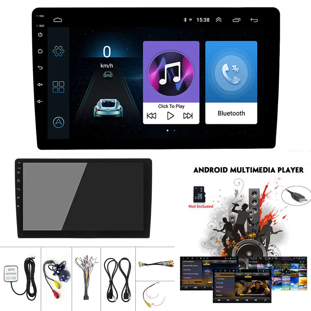 

10.1 inch Quad Core Car Radio Multimedia Video Player Universal Autoradio Android 8.1 2 Din Car Stereo Bluetooth Wifi GPS