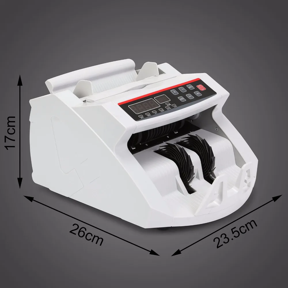 Digital Cash Counter Banknote Money Detector UV MG Counterfeit