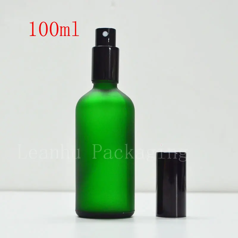 Green frosted 100ml bottles oil bottles wholesale perfume bottle