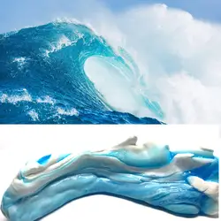 40 г морская волна Стиль пушистый слизь floam Light Clay моделирования Полимерная глина песок не буры антистресс Пластилин резинки для руку