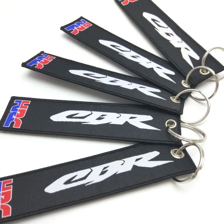 Кольцо для ключей мотоцикла вышитый брелок для ключей для Honda CBR CBR600RR CBR1000RR CBR250 CBR500R 900 929 954