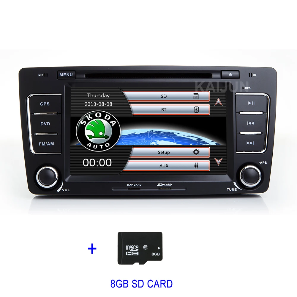 2 Din " автомобильный DVD мультимедийный плеер gps для SKODA Octavia 2009-2013 Bluetooth FM Радио RDS