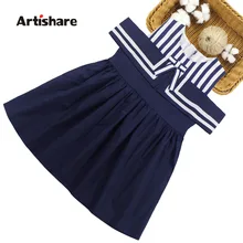 Платья для девочек 6, 8, 10, 12, 13, 14 лет, летнее платье на бретельках детское праздничное платье в полоску Одежда для крупных девочек Лето