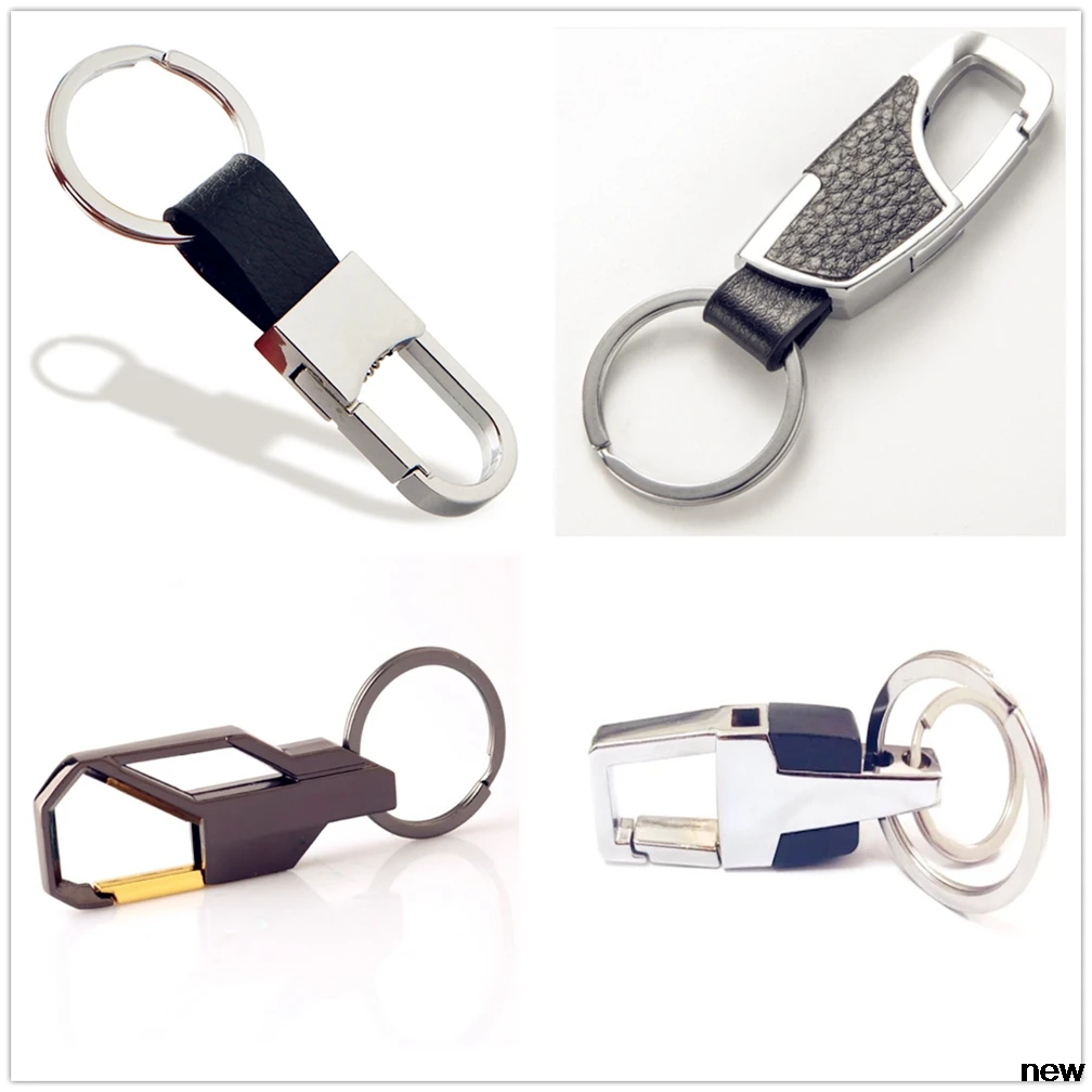 

leather Metal Car styling Key Ring Cover Chain Keychain keyring for Jeep Liberty Trailhawk Commander Hurricane Gladiator