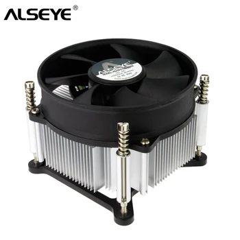 

ALSEYE CPU Cooler Fan TDP 95W Heatsink Cooler with 90mm 4pin PWM Fan 900-2400RPM for LGA 1155/1150/1151/1156/i3/i5/i7
