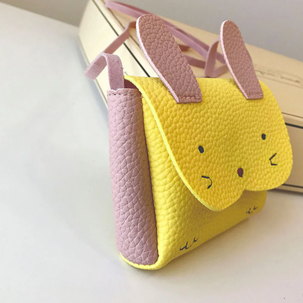 Плюшевые рюкзаки детская маленькая сумка-мессенджер PU Мини Милая девочка дети сумка через плечо кошелек деньги детские сумки «кролик»
