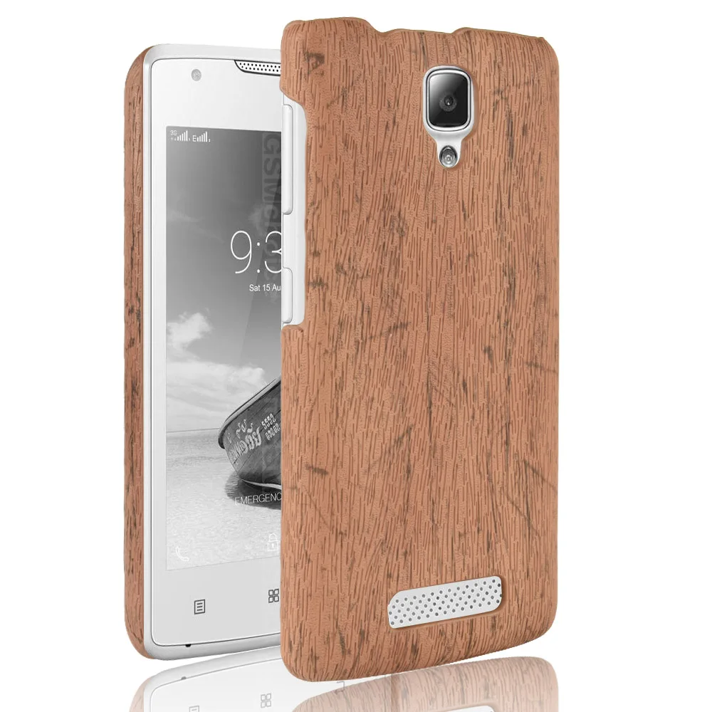 New Arrival Wooden Grain Case For Lenovo A1000 Mobile Phone Back Cover Capa PU Leather Cases For