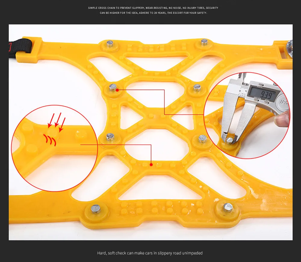 CARPRIE 1 шт. зимний грузовик автомобиль легкая установка Снежная цепь шины анти-противобуксовочный ремень ТПУ удобный привод уменьшить шум