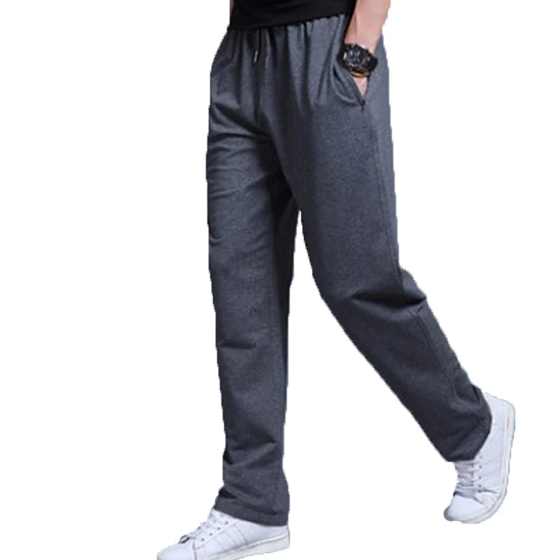 

Cotton men's casual pants 2019 spring summer men's Sweatpants trousers Mid waist loose straight Sweatpants trousers