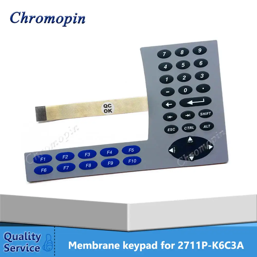 Мембранный переключатель клавиатуры для AB 2711P-K6C3A 2711P-K6C3D 2711P-K6M3A 2711P-K6M3D PanelView Plus 600 мембранная клавиатура под заказ