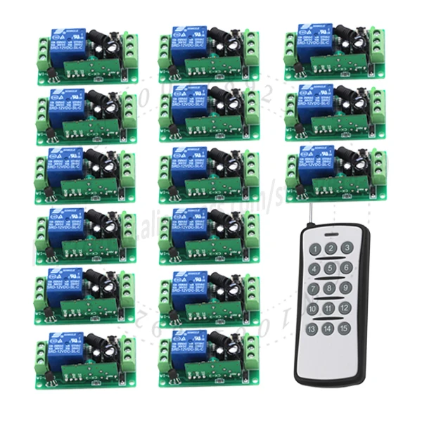 

DC 12V 1CH 1 CH Wireless Remote Control Switch Remote Light on off Radio relay Module Receiver Transmitter 315 MHz Smart Home