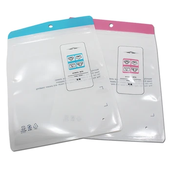 

100pcs/lot Retail Blue / Red Plastic Zip Lock Bag For Underwear Underclothes Socks Storage Poly Ziplock Bag For Travel Household