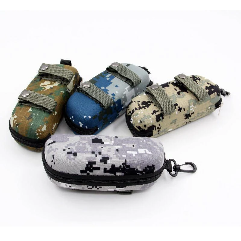 

EVA Sunglasses Box Storage Protector Camouflage Tactical Molle Sun Goggle Glasses Bag Case Outdoor EDC Accessory Bag With Hook