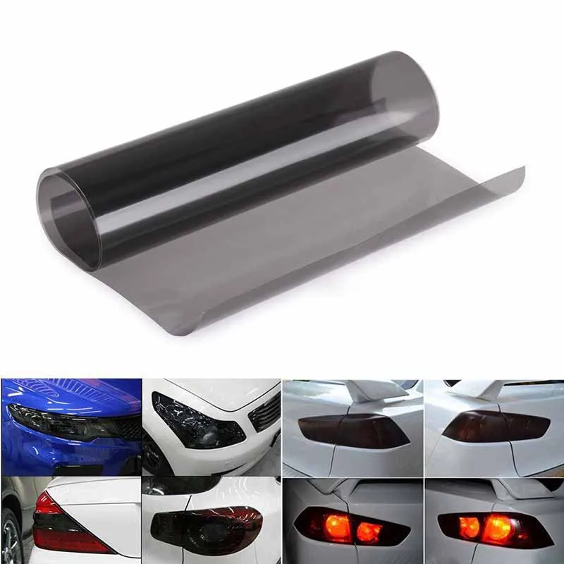 

30x120CM Durable Black Car Headlight Taillight Tint Vinyl Smoke Film Sheet Sticker Auto Car Styling Stickers