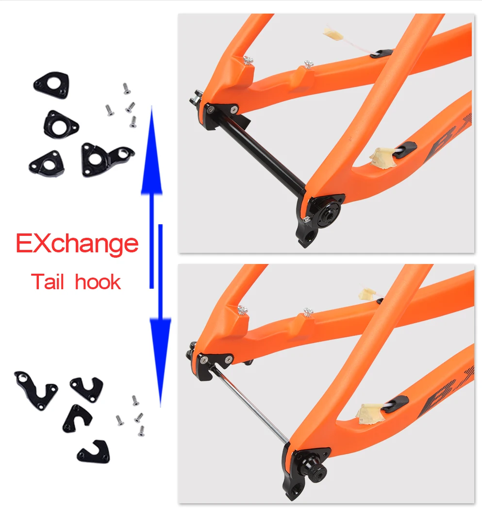 Perfect 29er Full carbon fiber mountain bike frame carbon MTB bicycle frame orange frameset BSA Disc brake frames orange S M L 16