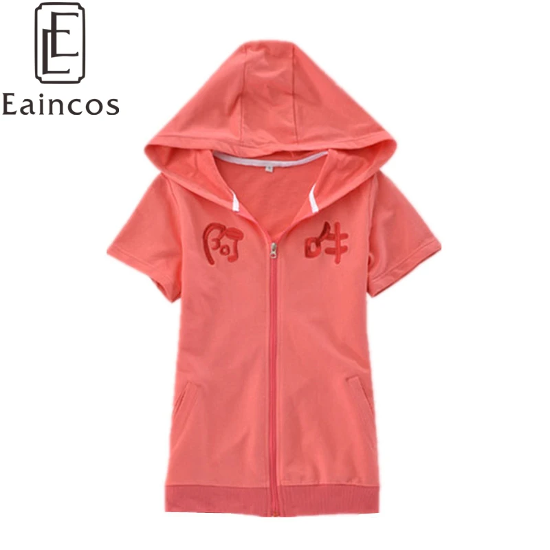 

Anime Kagerou Project/MekakuCity Actors KISARAGI MOMO T-shirt Cosplay Short Sleeve Hooded Coat Jacket Casual Hoodie
