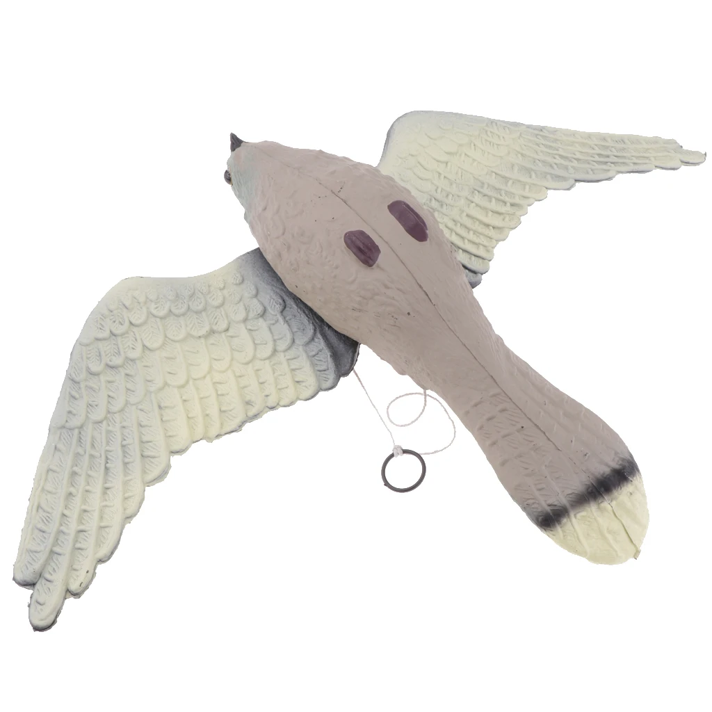 2X Flying Hawk Pigeon Decoy Garden Plant Rodent Bird Control Hunting Scarer Decoy Hunting Duck Decoy Garden Yard Lake Decorative