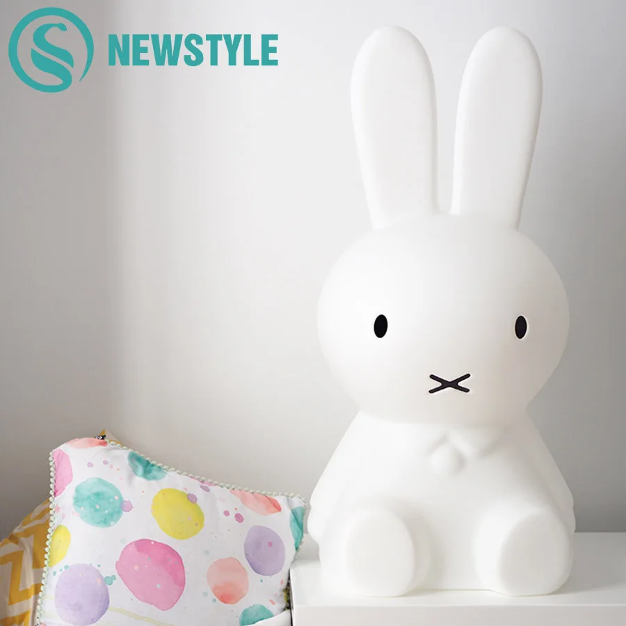 50cm Baby BedRoom Rabbit Night Light Dimmable Children Warm White LED Night Lamp Cartoon Decorative Lamp