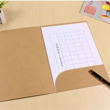 200 шт. a4 Папка с файлами с карманами белая крафт-бумага и черный цвет на выбор Размеры 22*31 см