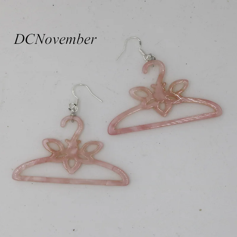 

Acetate Earrings Women Fashion Lady Clothes Hanger High Quality Ear Stud Earring Accessory