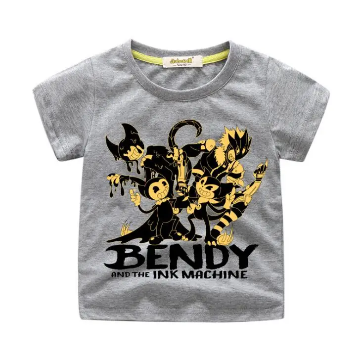 

2019 Spring Summer Kids T-shirt Clothing Children Cartoon Bendy Tees Top Clothes Boys 3D T Shirt Costume Baby Tshirt Girls TX121