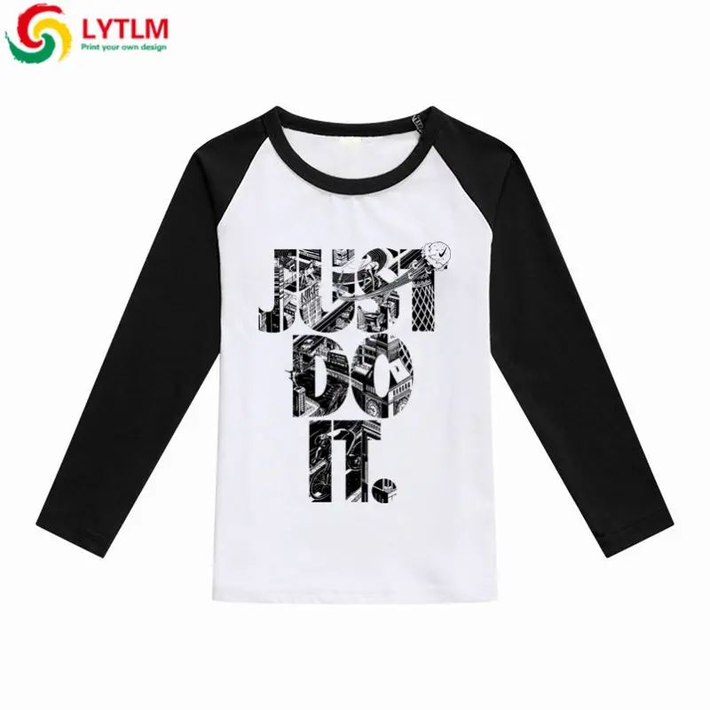 

LYTLM KidsRaglan T Shirt Boys Tiny Cottons Camisa Infantil Kids T-shirt School Children Fall 2018 Toddler Girls Tops Long Sleeve