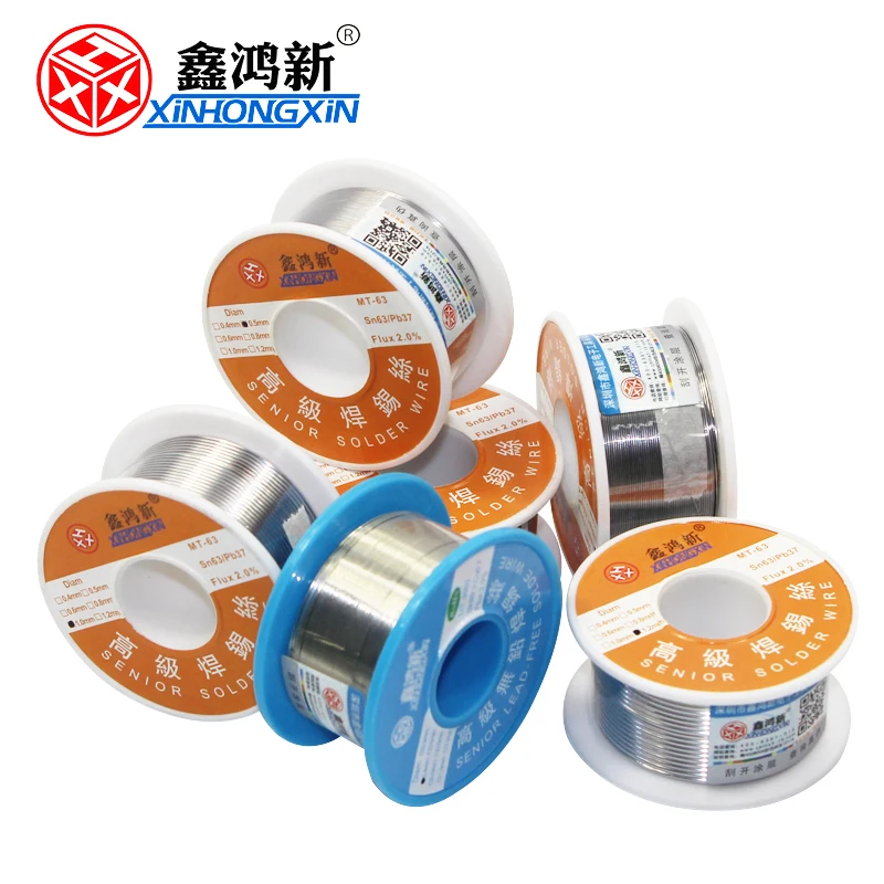 

XINHONGXIN Advanced Wire Tin Lead 0.3 0.4 0.5 0.6 0.8 1.0 1.2mm Solder wire Advanced Wire 50g