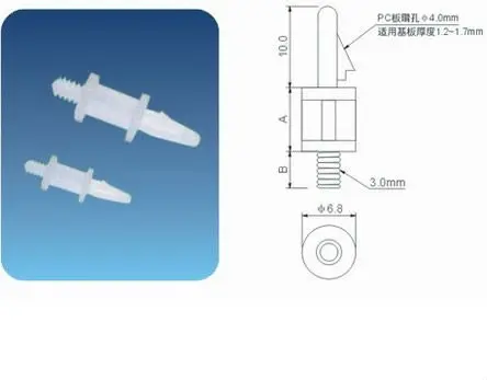 Нейлон печатной платы ПОДДЕРЖКА РАСПОРНАЯ spt-12