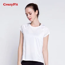 Спортивная футболка женские спортивные верхняя одежда для Фитнес Костюмы Для женщин новая рубашка тренажерный зал бег спортивная одежда Йога топ, футболка
