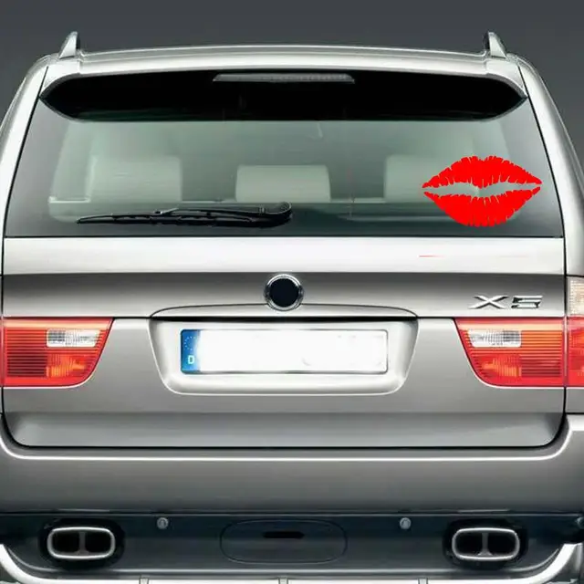 Kiss Mark Lips Car Decals Stickers Sexy Hot Red Best Window Bumper