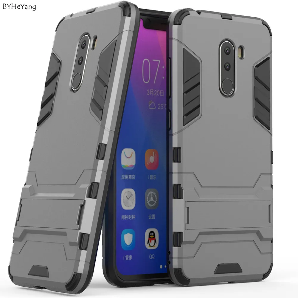 BYHeYang для Xiaomi pocophone F1 чехол глобальной версии силиконовый матовый ТПУ задняя