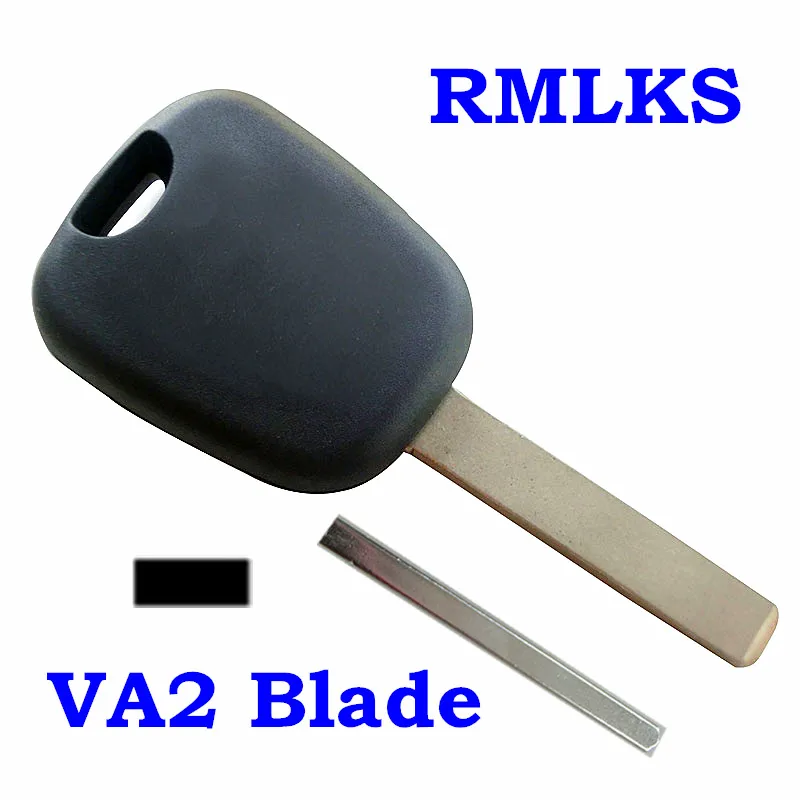 RMLKS Llave transpondedor Shell hoja sin cortar para Citroen C2 C3 C4 Picasso C5 C6 Berlingo Llave para Peugeot 206 Peugeot 207, 307 Fob