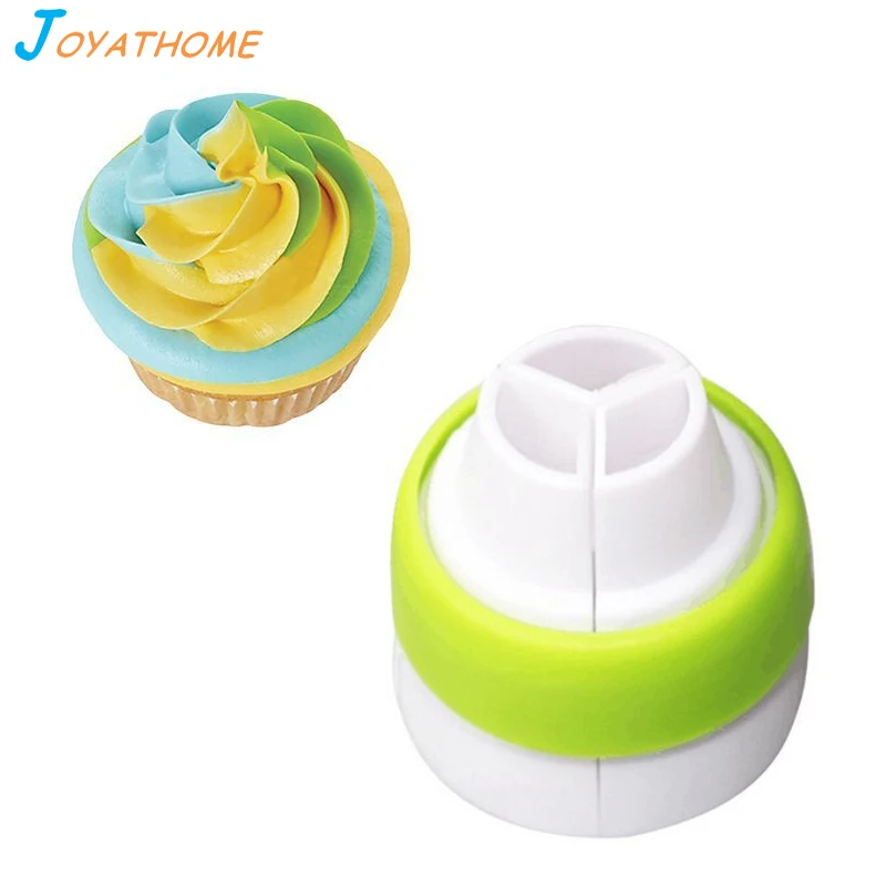 

Joyathome Piping Nozzles Tips Cream Pastry Bag Tricolor Converter Nozzles for Decorating Cakes Pastry Tools Baking Accessories