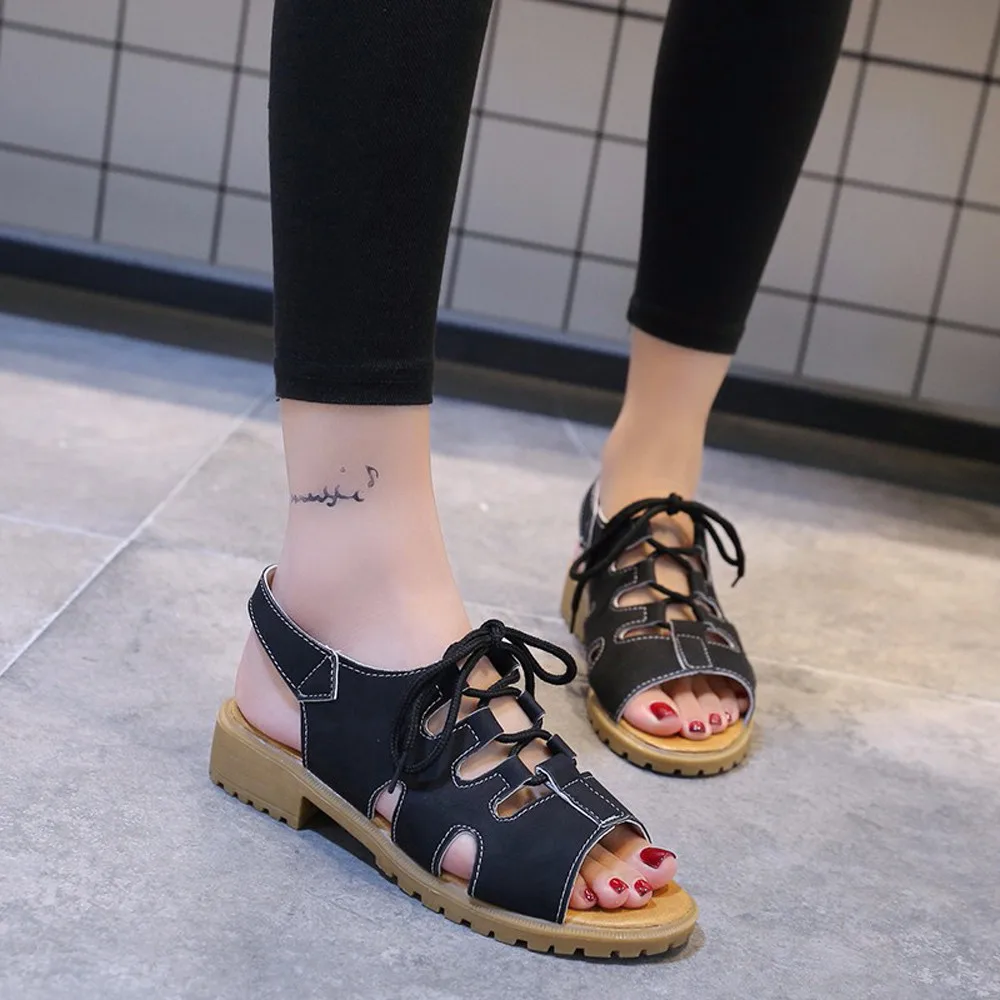 

Vintage Women Breathable Wedges Anti Skidding Beach Shoes Rome Woman Summer Sandals Heel Chaussures Femme Ete Nice