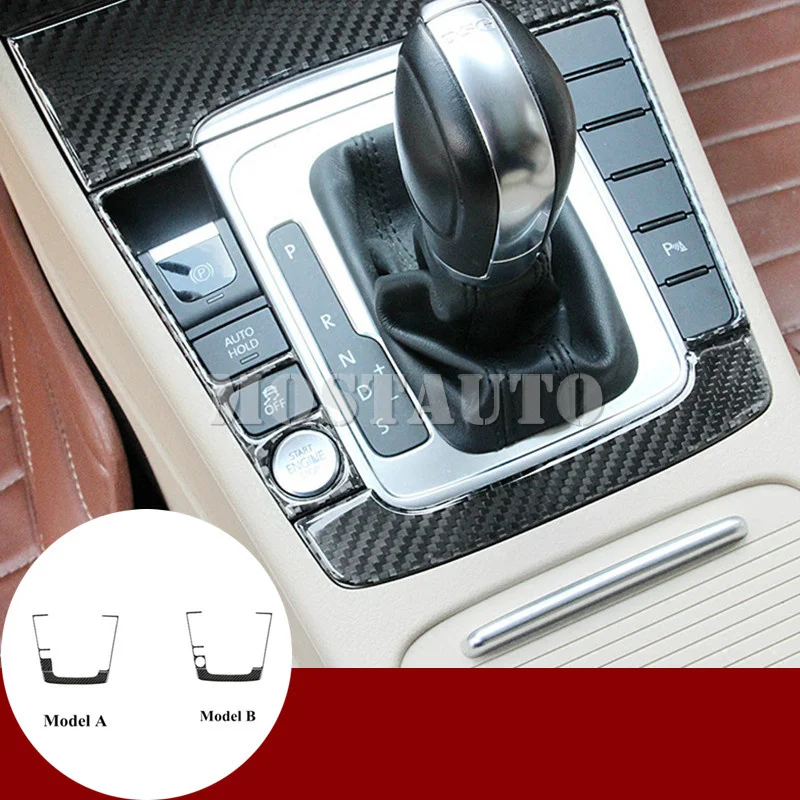 

Коробка переключения передач из углеродного волокна для Volkswagen Passat B7 CC, крышка рамы 2011-2014, автомобильные аксессуары, внутренний Декор автомобиля, отделка автомобиля