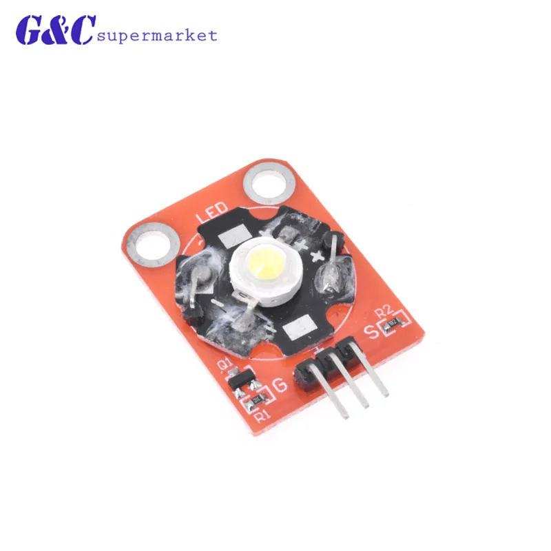 3W LED Module High-Power with PCB Chassis for Arduino STM32 AVR