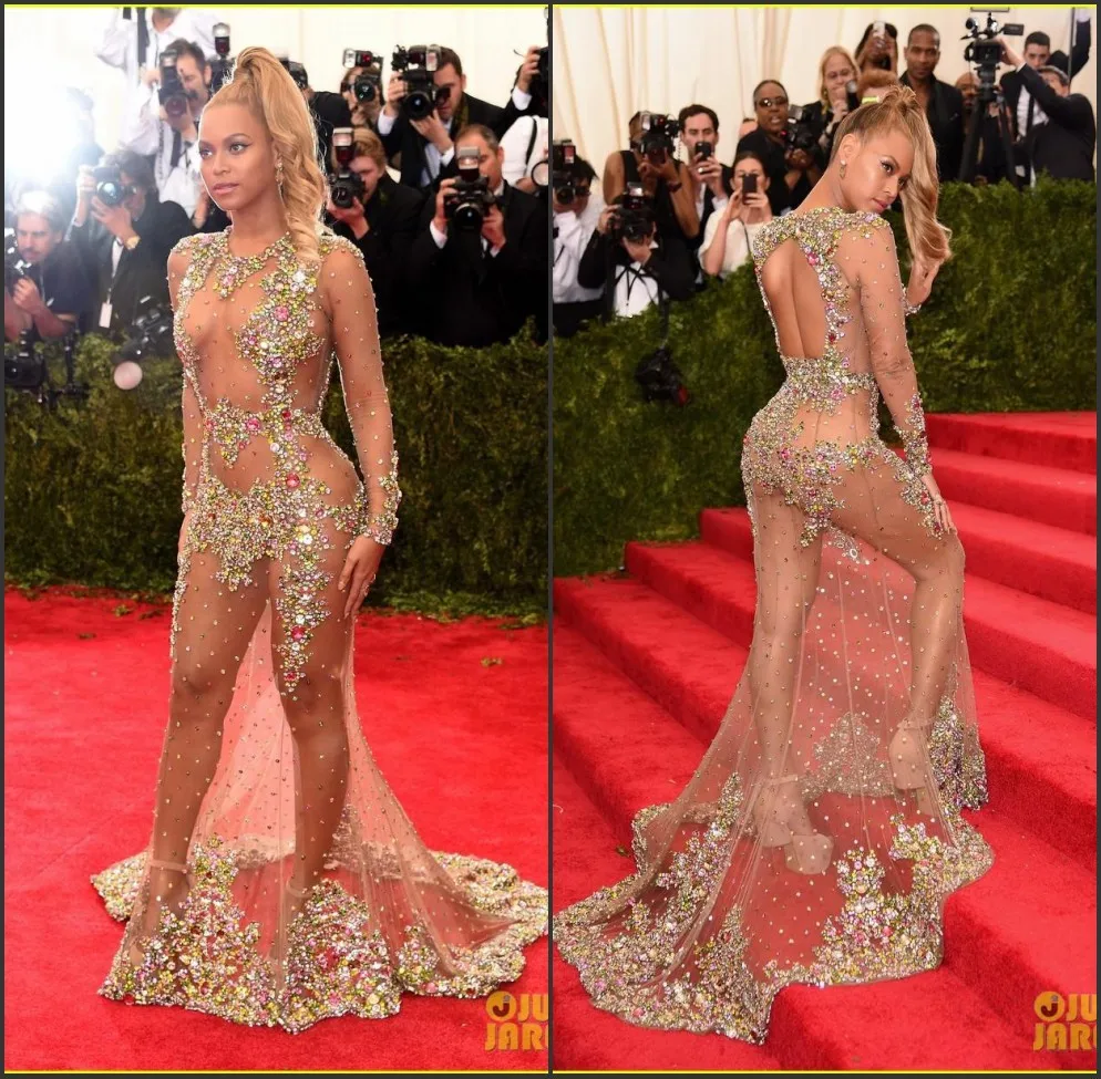 met gala see through dresses