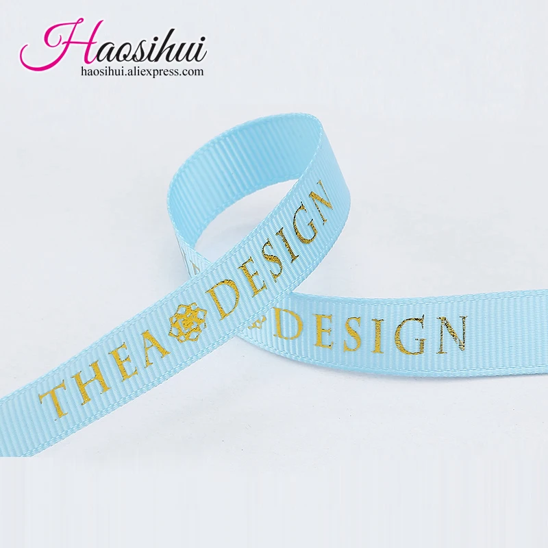 HAOSIHUI 5/8 ''(16 мм) оптовые дешевые персонализированные Grosgrain ленты для вечерние