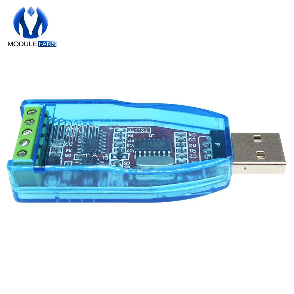 Промышленный USB в RS485 преобразователь обновление защиты RS485 конвертер Совместимость V2.0 Стандартный RS-485 Соединительный Модуль платы