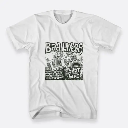 Bad Livers Lust For Life Iggy Pop T shirt Men's S to 3XL Color White