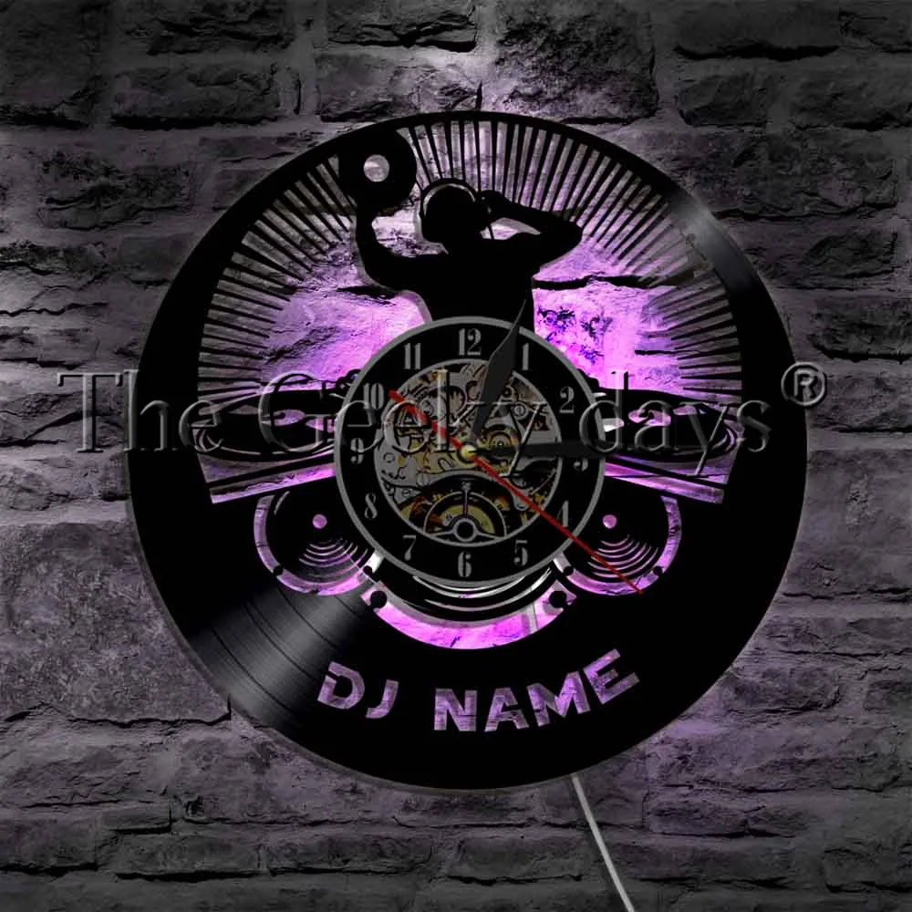 DJ Персонализированные Пользовательское имя современный настенный светильник