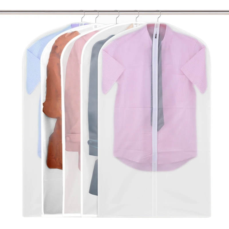 2019 New Transparent Dust Covers Garment Bags Zipper Dustproof Suits