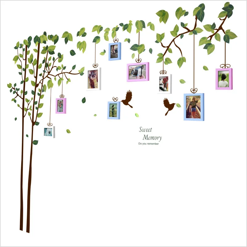 

5 Inch 7 Inch Solid Wood Photo Wall Garden Wall Large Fresh Photo Wall Stickers Photo Frame Group For Pictures Home Decoration