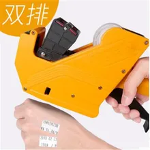 2316Two-line ценник 10 цифр бирка стикер ценовой пистолет, многоразового чернил ролик маркировщик цен этикетка Дата производства