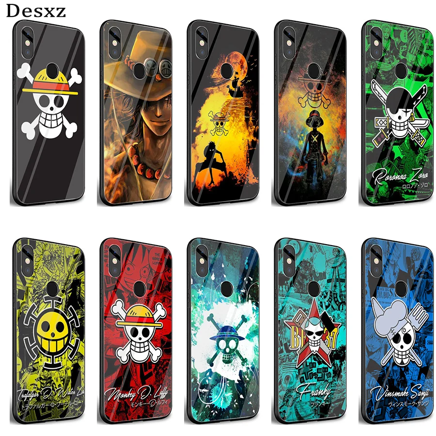 

Desxz Anime Pirates One Piece Glass Case for xiaomi mi 8 Lite A1 A2 9 Redmi note 5 6 7 Pro 6A 4X Pocophone F1