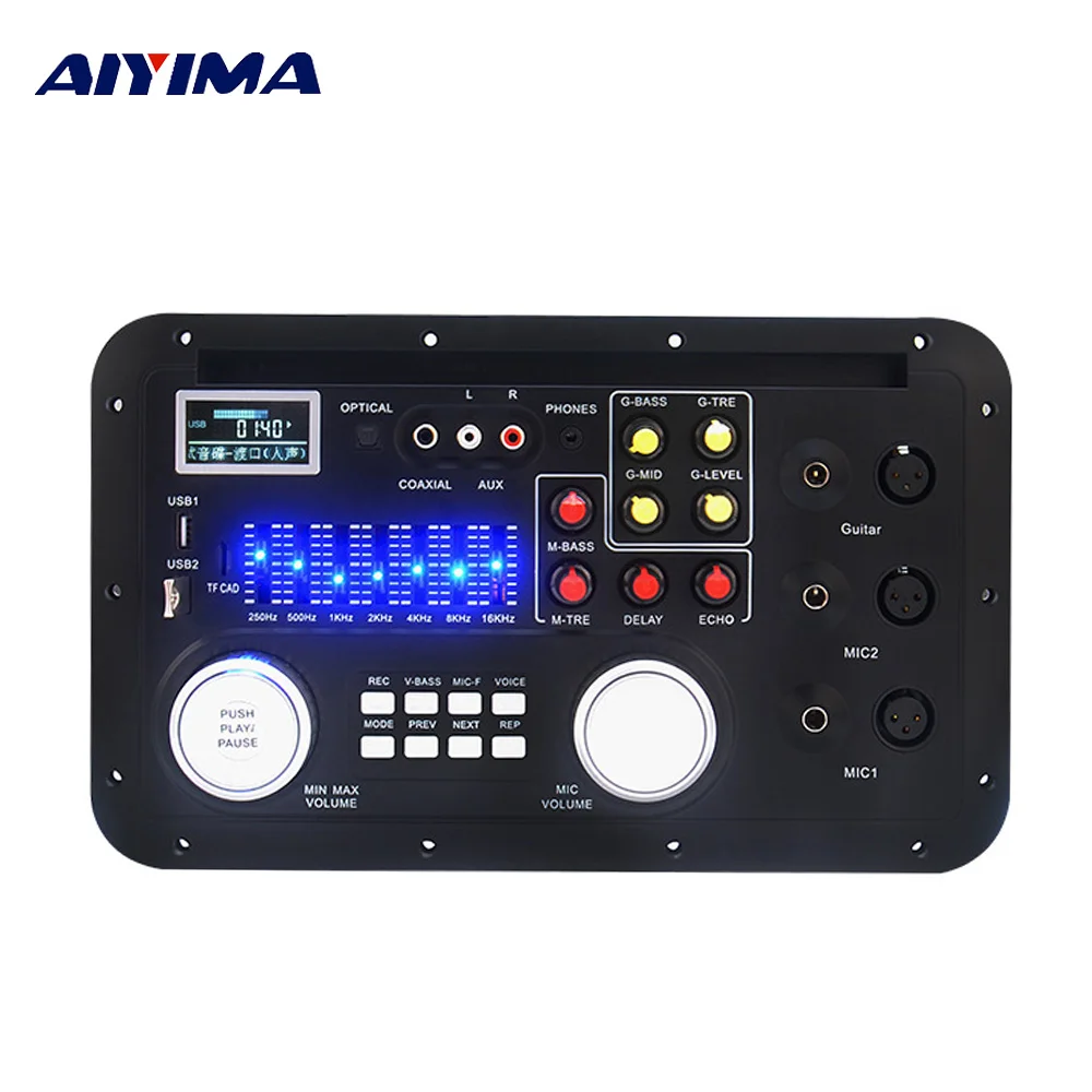 

AIYIMA DSP Bluetooth MP3 Decoder Board Karaoke Preamp Mixer EQ Lossless Fiber Coaxial Equalizer For Amplifier Audio Home Theater