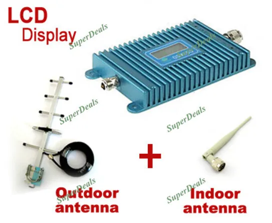 

LCD Display GSM Cell Phone Signal Booster 900Mhz gsm Repeater Amplifier Mobile Signal Repeater With Cable + Antenna